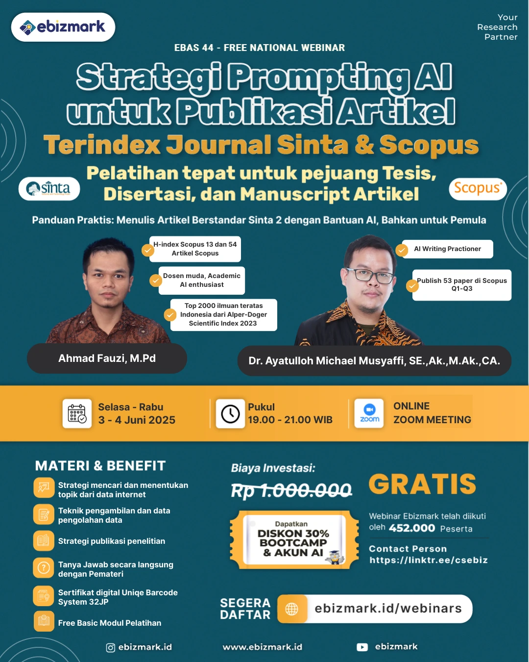 Webinar Strategi Prompting AI untuk Publikasi Artikel